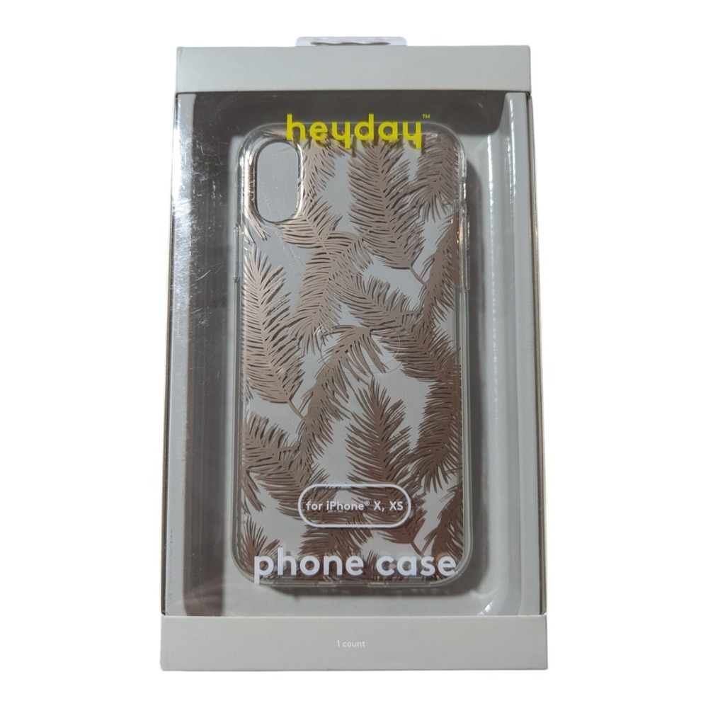 L2. Heyday Phone Case For Apple iPhone X / XS - Rose Gold Feathers Case